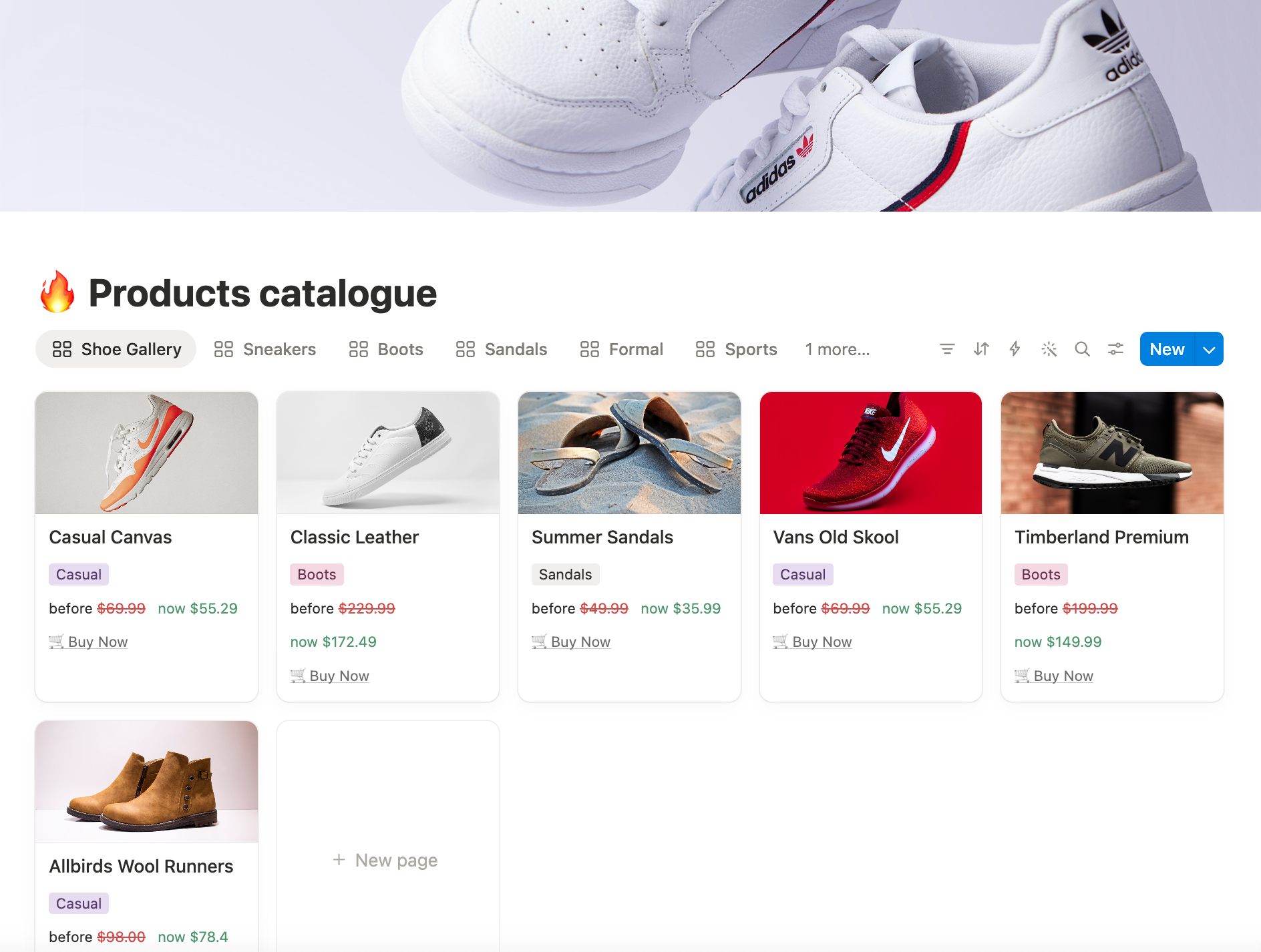 Product Catalogue